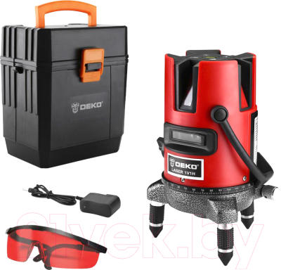 Лазерный уровень Deko DKLL02RB SET 3 / 065-0276 - фото