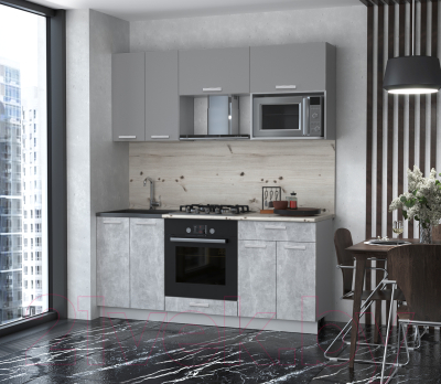 Готовая кухня Интерлиния Мила Лайт 1.8 ВТ