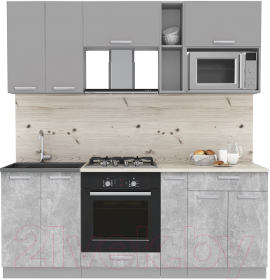 Готовая кухня Интерлиния Мила Лайт 2.0 ВТ - фото