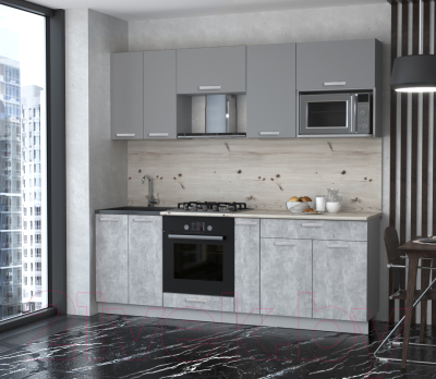 Готовая кухня Интерлиния Мила Лайт 2.2 ВТ