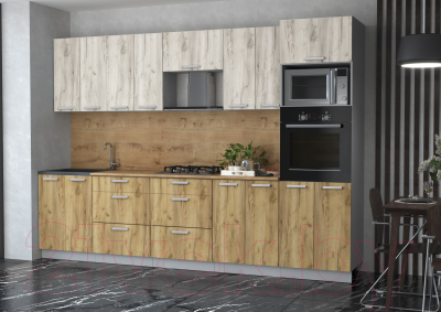 Готовая кухня Интерлиния Мила Лайт 3.0 ВТ