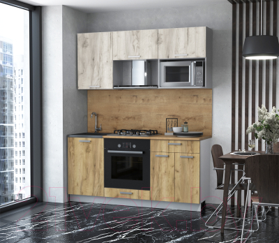 Готовая кухня Интерлиния Мила Лайт 1.7 ВТ