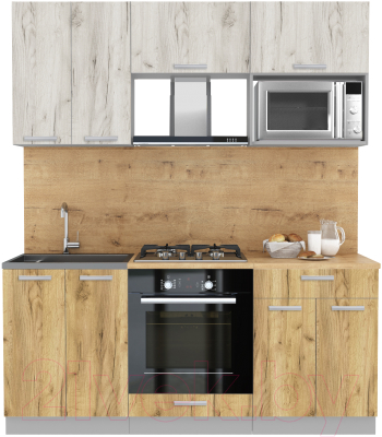 Готовая кухня Интерлиния Мила Лайт 1.8 ВТ - фото