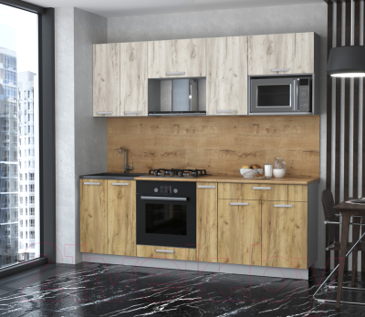 Готовая кухня Интерлиния Мила Лайт 2.2 ВТ