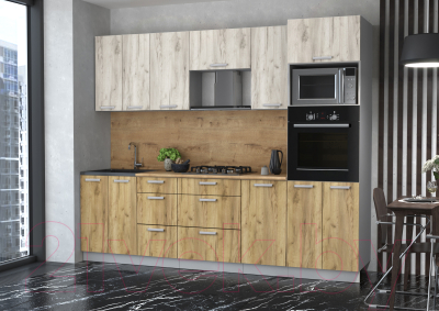 Кухонный гарнитур Интерлиния Мила Лайт 2.6 ВТ