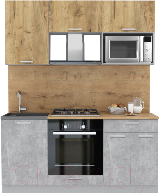 Готовая кухня Интерлиния Мила Лайт 1.7 ВТ - фото