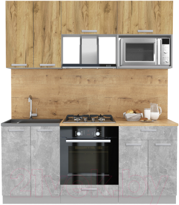 Готовая кухня Интерлиния Мила Лайт 1.8 ВТ - фото