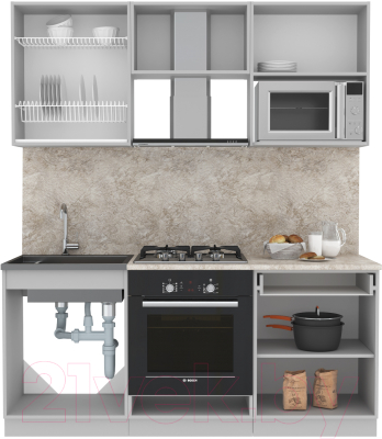 Готовая кухня Интерлиния Мила Лайт 1.8 ВТ