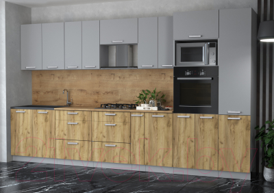 Готовая кухня Интерлиния Мила Лайт 3.6 ВТ