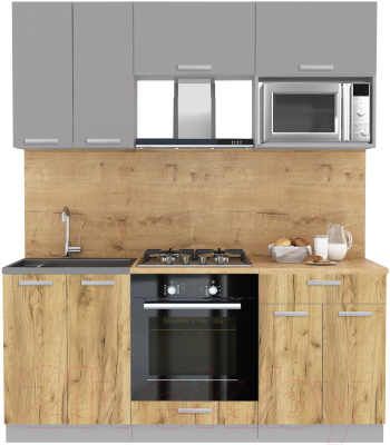 Готовая кухня Интерлиния Мила Лайт 1.8 ВТ - фото