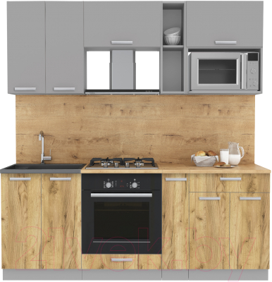 Готовая кухня Интерлиния Мила Лайт 2.0 ВТ - фото