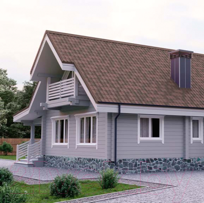 Лист кровельный Onduline Ондувилла 3D Брауни PE6H56RU15900