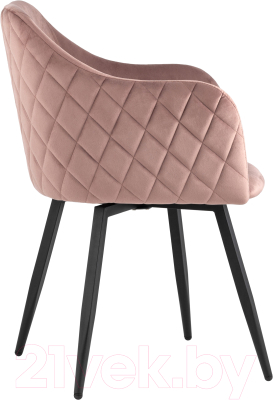 Стул Stool Group Ника / MC66-5F KD HLR-44 (велюр пыльно-розовый)