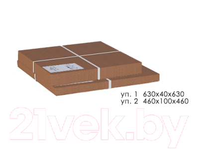 Журнальный столик Мебелик Дуэт 13Н (золото/слоновая кость/прозрачный)