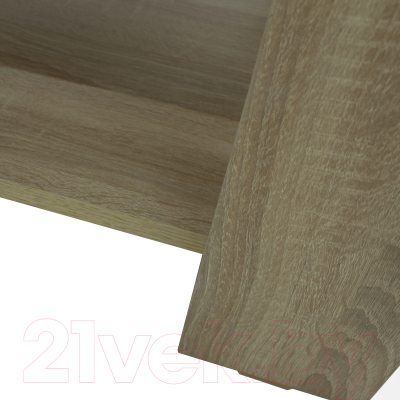 Журнальный столик Мебелик BeautyStyle 26 (сонома/стекло черное)