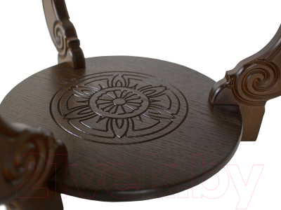 Журнальный столик Мебелик Грация М (темно-коричневый)