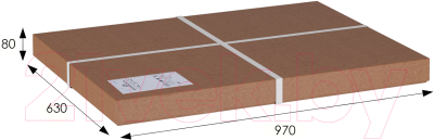 Журнальный столик Мебелик Берже 1 (средне-коричневый)