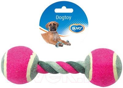 Игрушка для собак Duvo Plus Гантель с мячиками / 4705041/DV