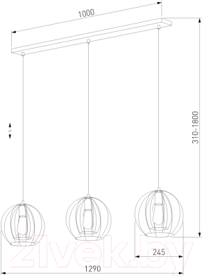 Потолочный светильник TK Lighting Jaula 6599