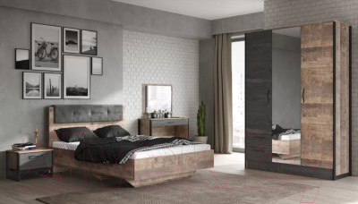 Зеркало НК Мебель Hugo / 72505195 (дуб гранж)