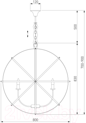 Люстра Евросвет 60139/8