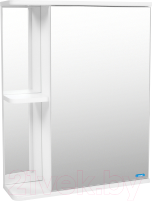 Шкаф с зеркалом для ванной Viant Париж 55 / VPAR55-ZSHR - фото