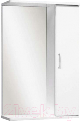 Шкаф с зеркалом для ванной Viant Прага 55 / VPRA55-ZSHR - фото