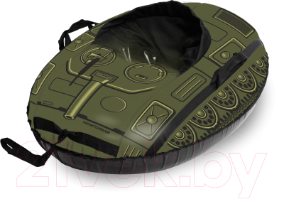 Тюбинг-ватрушка Тяни-Толкай Машинка Comfort танк - фото