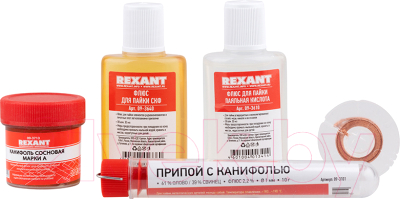 Набор аксессуаров для пайки Rexant К1 Универсальный 09-3740 - фото