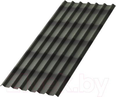 Лист кровельный Onduline P7EA6RU Черепица x5 SR-150 3D - фото