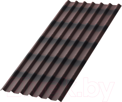 Лист кровельный Onduline P7EA5RU Черепица x5 SR-150 3D - фото