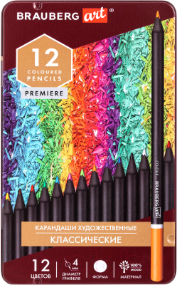 Набор цветных карандашей Brauberg Art Premiere / 181540 - фото