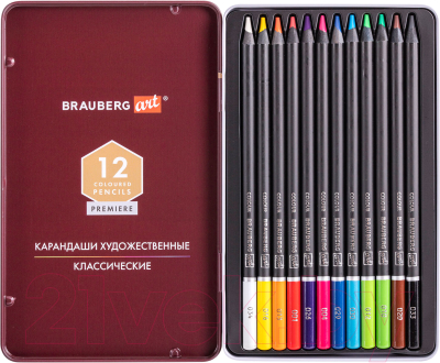 Набор цветных карандашей Brauberg Art Premiere / 181540