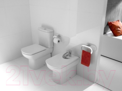 Унитаз напольный Roca Dama Senso Compacto A342518000 + 734151B000 + ZRU9000041