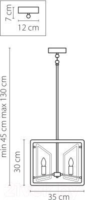 Люстра Lightstar Regolo 713447 (MD21044-4A)