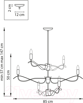 Люстра Lightstar Ragno 733263 (MD21041-6M)