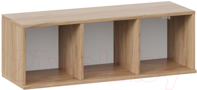 Шкаф навесной ТриЯ Глосс ТД-319.03.26 (яблоня беллуно/стекло графит матовый)