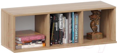 Шкаф навесной ТриЯ Глосс ТД-319.03.26 (яблоня беллуно/стекло графит матовый)