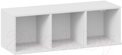 Шкаф навесной ТриЯ Глосс ТД-319.03.26 (белый глянец/стекло белый глянец)