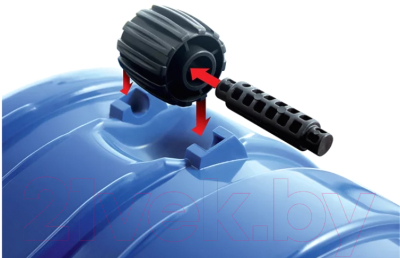 Движок для снега Prosperplast Pusher Arctic / ILB-B333 (синий)