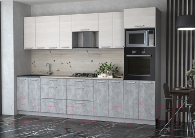 Готовая кухня Интерлиния Мила Лайт 3.0 ВТ