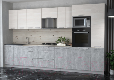 Готовая кухня Интерлиния Мила Лайт 3.6 ВТ