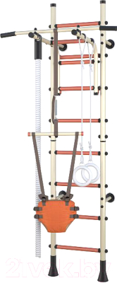 Детский спортивный комплекс Polini Kids Sport Turbo (кремовый) - фото