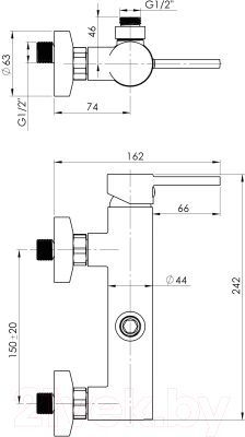 Смеситель Rubineta Ultra-15/D