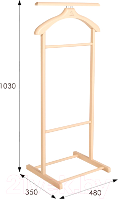 Стойка для одежды Мебелик Костюмная В 21Н