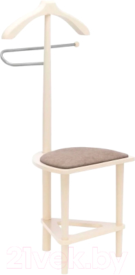 Стойка для одежды Мебелик Костюмная с сиденьем В 26Н - фото