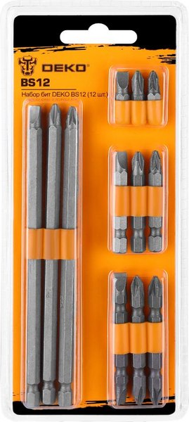 Набор бит Deko BS12 SET 12 / 065-0695