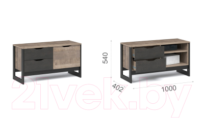 Тумба в прихожую Империал Стокгольм