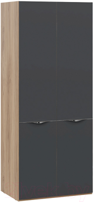 Шкаф ТриЯ Глосс с 2 дв. со стеклом СМ-319.07.211 - фото