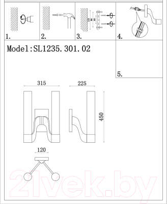 Бра ST Luce Terni SL1235.301.02